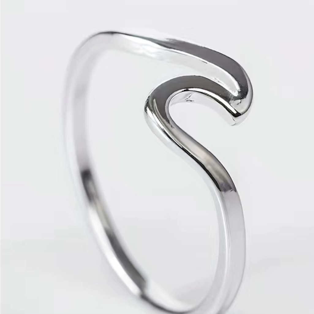 Silver Wave Ring
